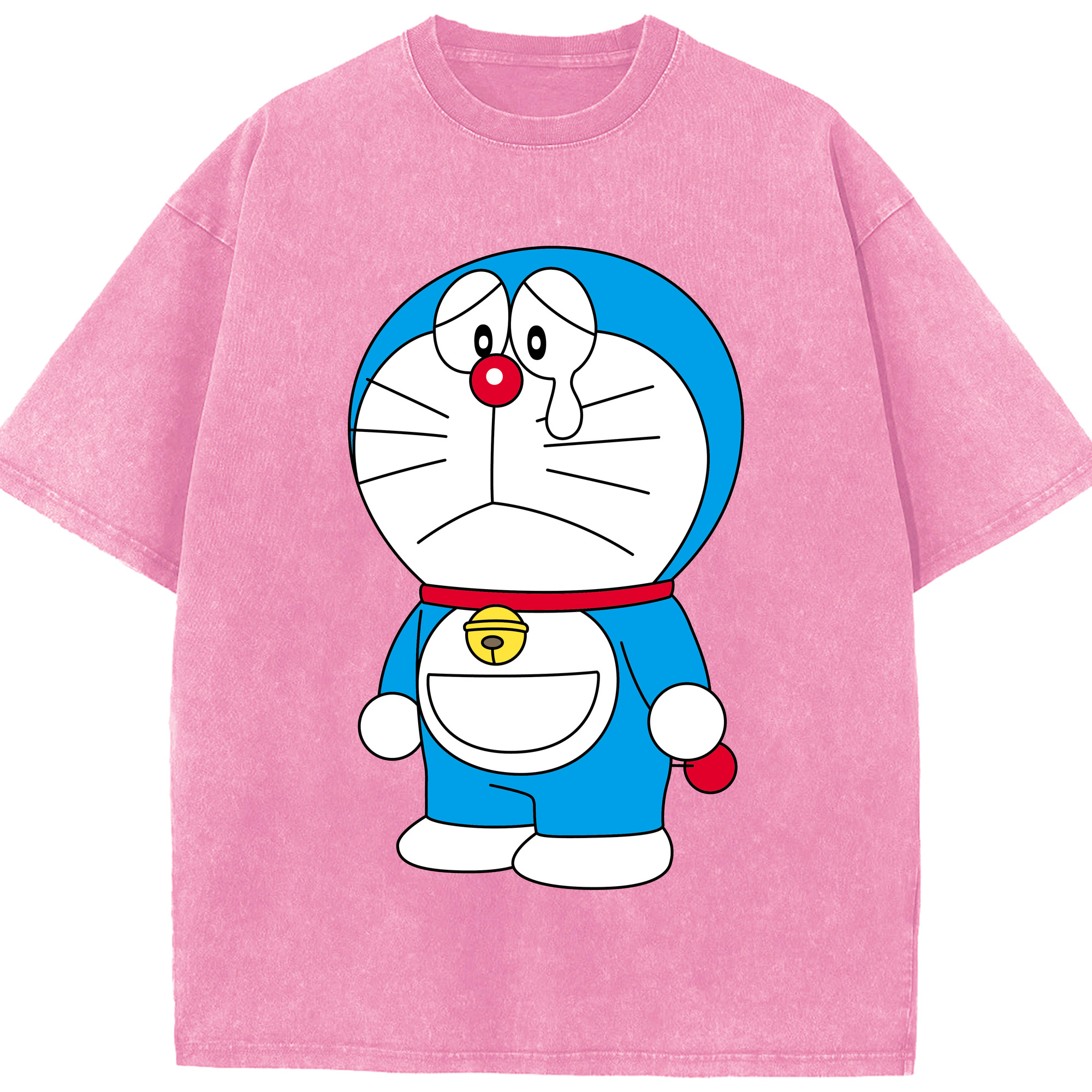 （画像用） ドラえもん Doraemon 綿100% ヴィンテージ風 半袖Tシャツ（フロントプリント）